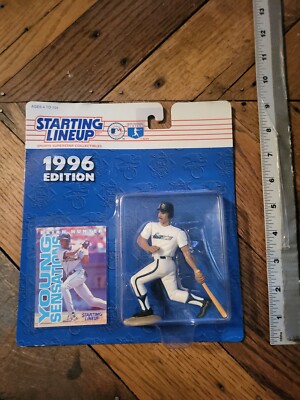 BRIAN HUNTER 1996 STARTING LINEUP MLB  FIGURE w/ Card Houston Astros 