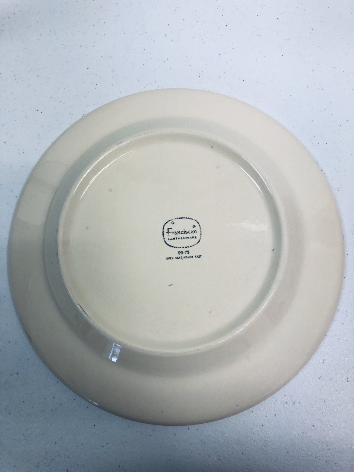 Franciscan Earthenware Interpace Floral Dinner Plates SET of 2 USA 70s Vtg MCM