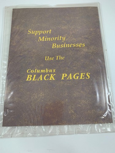 1993 1994 Columbus Black Pages Minority Business Directory Phone Book Vintage
