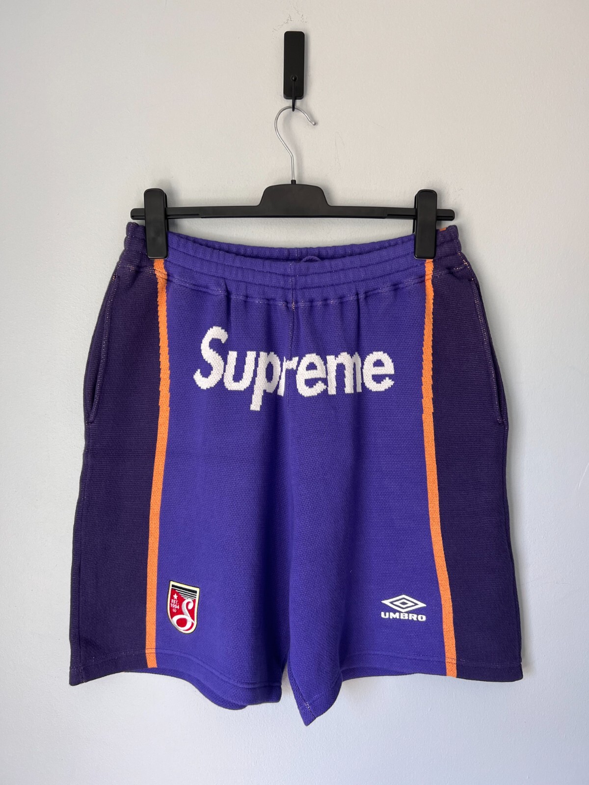 【M】Supreme®/Umbro® Knit Soccer Short Supreme Umbro Knit Soccer Short Purple Men's - SS25 - US
