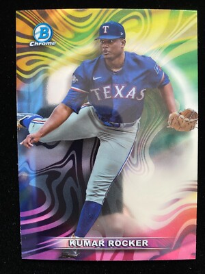 2022 Bowman Draft Chrome KUMAR ROCKER 1st Rookie MOOD RING RC CASE HIT SSP QTY