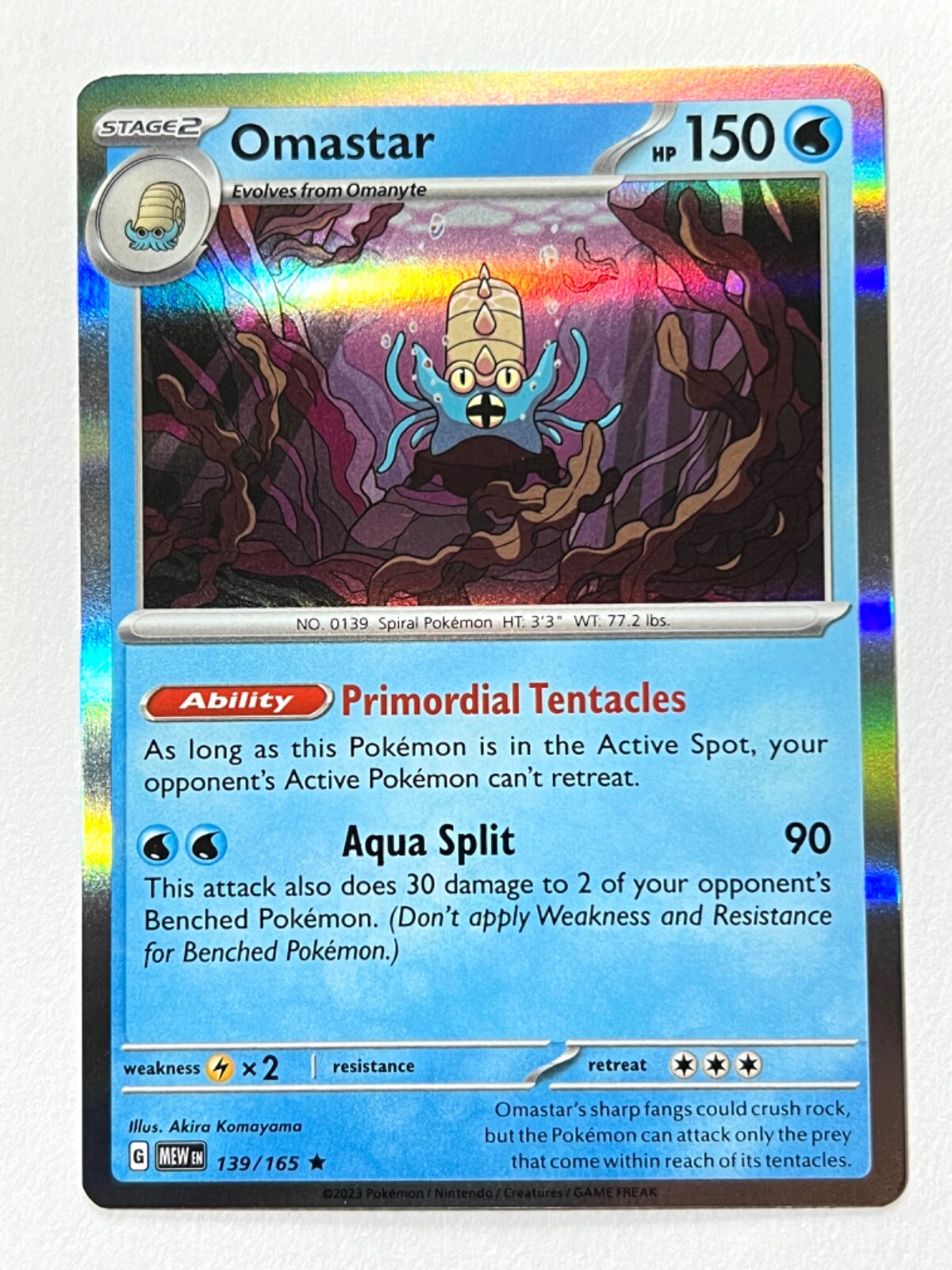 PSA9 オムスター ☆ 通信進化 旧裏 マサキ Masaki プロモ #139