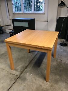 Extendable Square Rectangle Dining Table Ikea Bjursta 