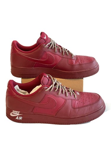 Nike Air Force 1 ワインレッド Nike Air Force One 1 Leather Premium Team Red AJ7280-600