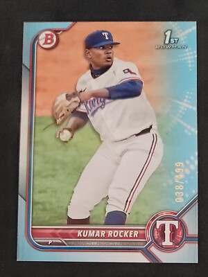 2022 Bowman Draft - Sky Blue #BD-164 Kumar Rocker /499 (RC)