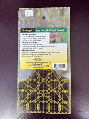 Omnigrid 5'' x 10'' quilt ruler Orig. $19.99