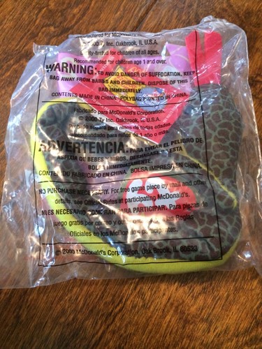 McDonalds 2000 VINTAGE Teenie Beanie Baby SLITHER The SNAKE #2 Happy Meal  New