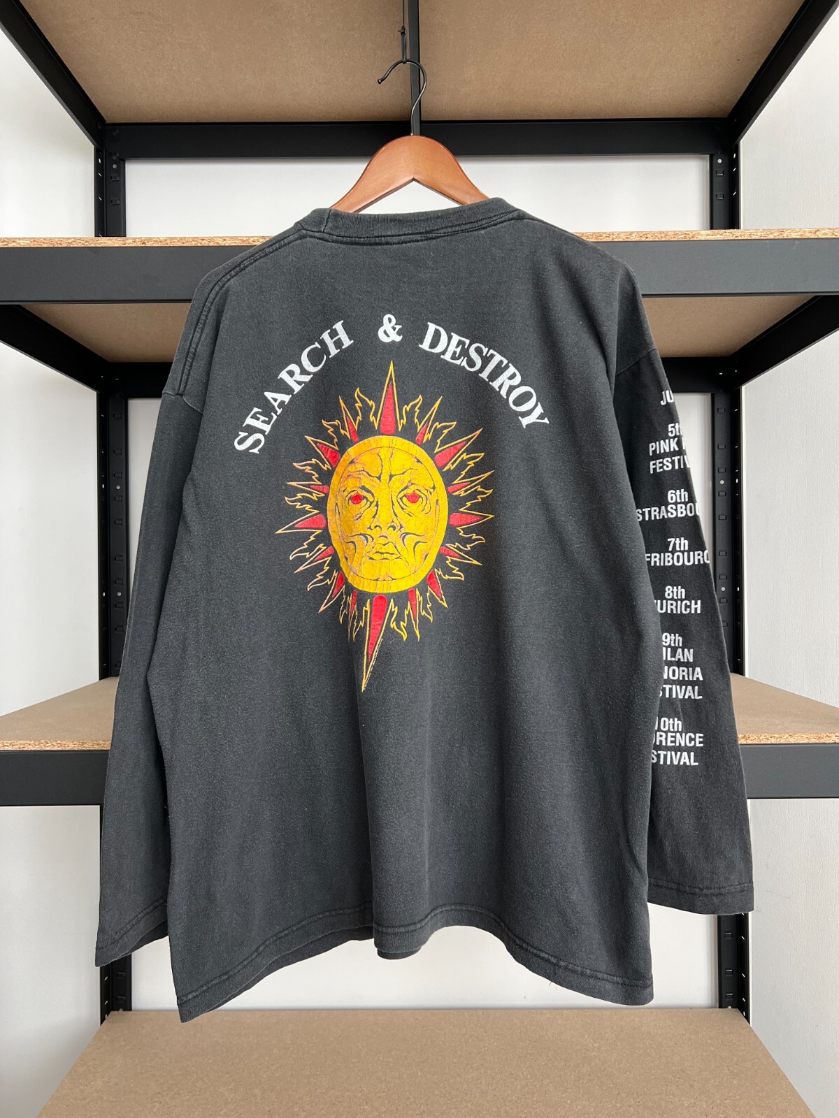 トップス 90s rollins band long sleeve vintage Vintage 90s Rollins Band Search and Destroy Long Sleeve T