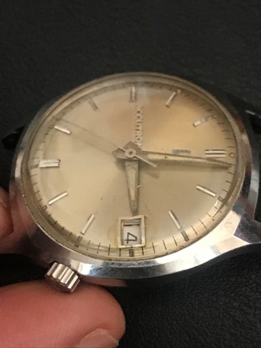 Bulova Accutron 218 Mens Stainless Steel Running For Repair Or Restoration