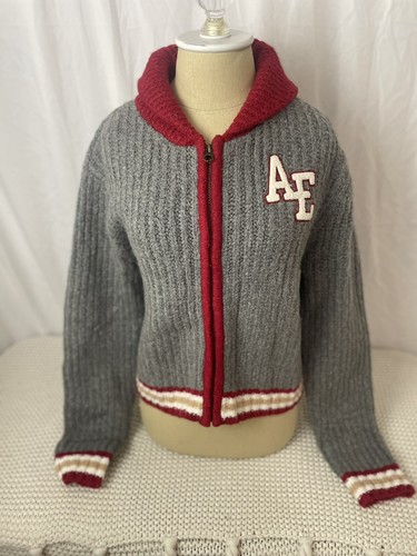 コート　　アメリカンブランド　Mサイズ　アイボリー　American Eagle American Eagle Full Zip Jock Style Sweater Women's Size