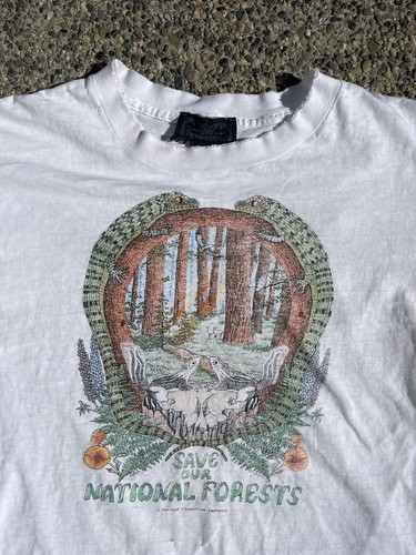 1989 Earth Day Grateful Dead Save The Rain Forest Band T