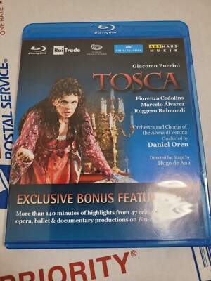 PUCCINI Tosca (Blu-ray 2011) Fiorenza Cedonlins, Marcelo Álvarez, Daniel Oren