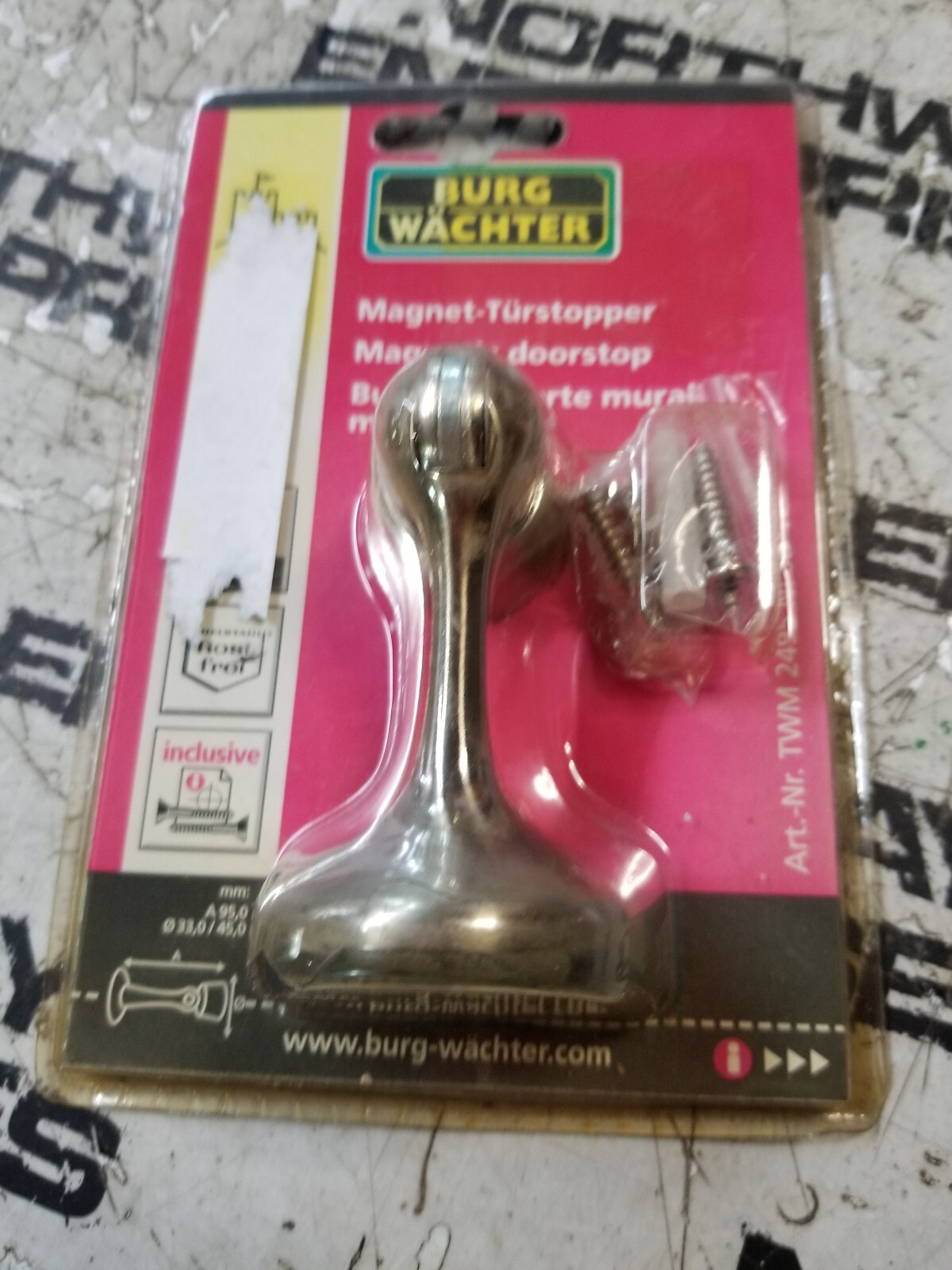 Burgwatcher 2495 Magnetic Door Stop - Picture 1 of 2