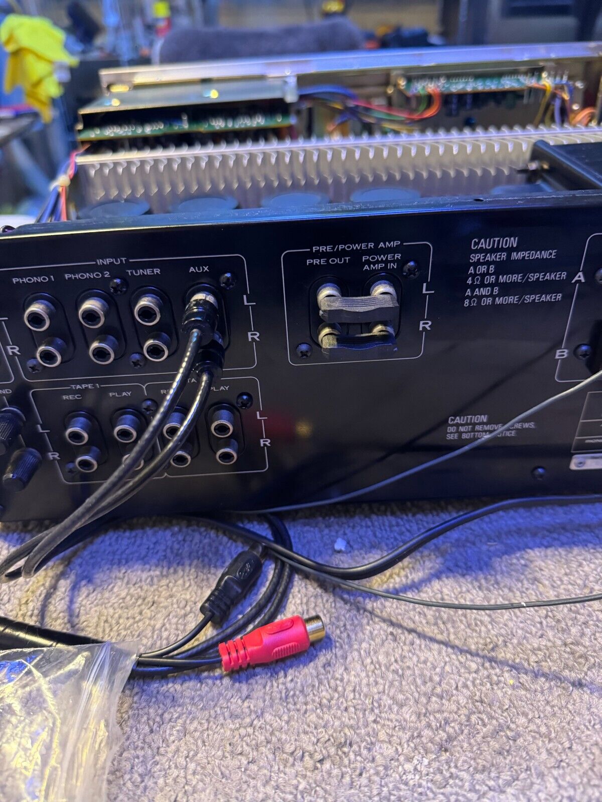VINTAGE Pioneer SA-8800 amplifier input- output short plugs VINTAGE Pioneer SA-8800 amplifier input- output short plugs
