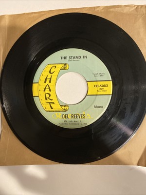 Del Reeves The Stand In Chart 45 record #k185