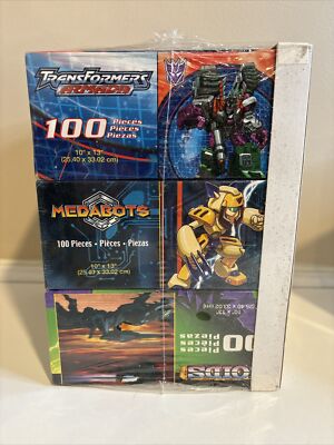 NEW SEALED 3pk  RARE Transformers Armada, Medabots, Zoids