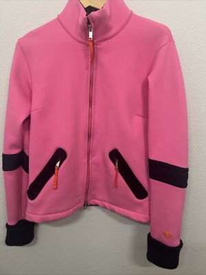 Rossignol JC De Castelbajac Pink Full Zip Soft Shell Ski Jacket Womens M/L