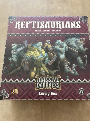 Massive Darkness Reptisaurians Enemy Box Expansion CMON