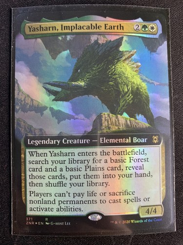 Yasharn, Implacable Earth Extended Art Foil Zendikar Rising