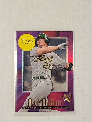 Mark McGwire マグワイヤOakland Athletics 1997 EX 2000 #38 Mark McGwire Baseball Card Oakland