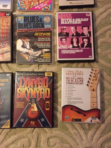Lot Of 16 Guitat Instructional Videos & Concerts Hal Leonard Alfred Homespun +
