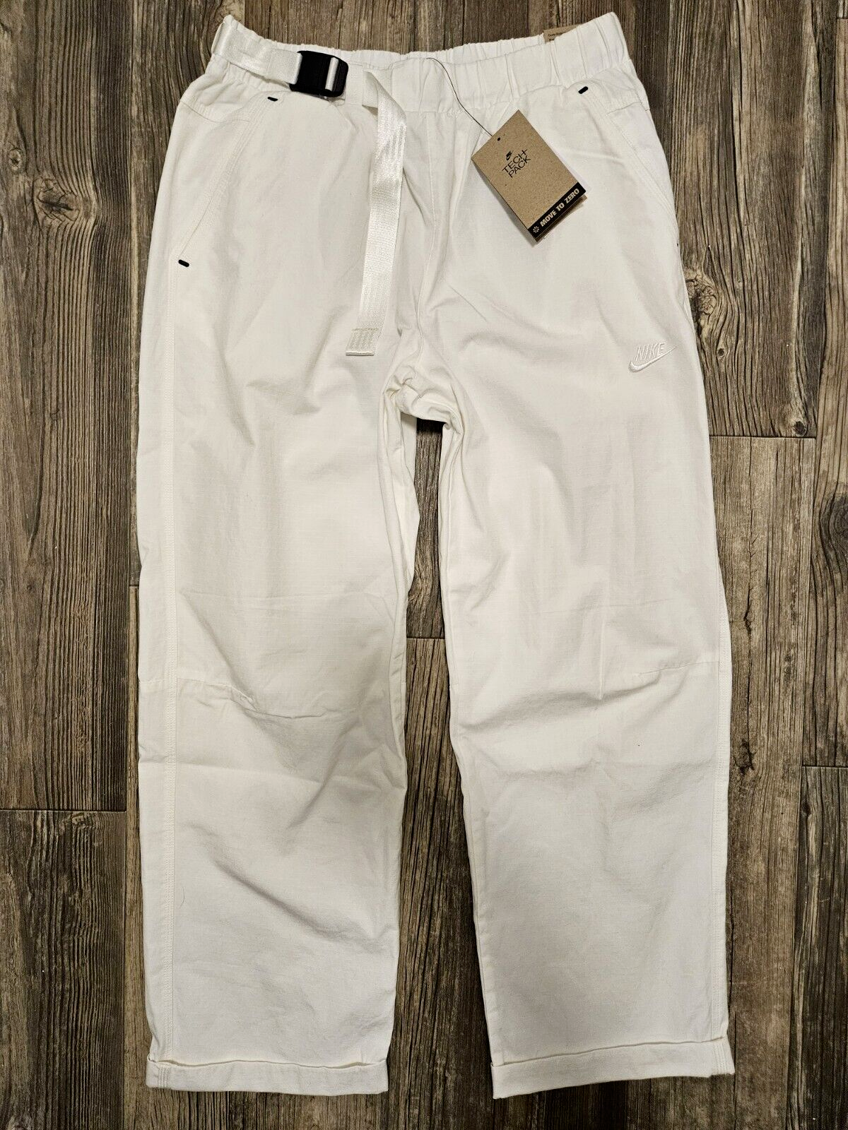 Nike Sportswear Tech Pack UPF Woven Pants Cream Mens Medium