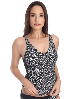 Sassa TROPICAL DOTS 70162 Tankini Oberteil ohne Bügel in Schwarz