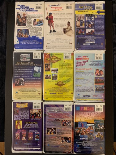 Lot Of ~9~ Mary Kate And Ashley Olsen VHS Tapes Tested Movies