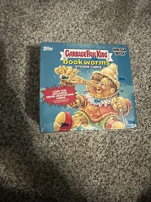 GPK Book Worms Sticker Cards - Factory Sealed - Topps MEGA Box Garbage Pail Kids