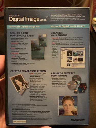 NEW- MICROSOFT DIGITAL IMAGE SUITE 10