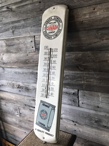 Vintage Portland Cement Thermometer
