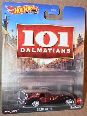 Hot Wheels Disney 101 Dalmatians Cruella De Vil NEW