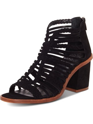 

Женские черные кожаные гладиаторские сандалии на каблуке VINCE CAMUTO Kestal 8,5 м, Черный, VC-KESTAL