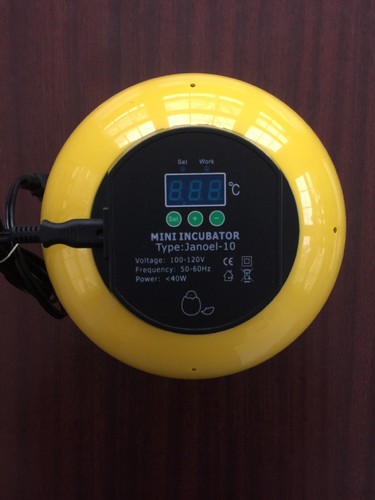 10 Chicken Eggs Portable Mini Incubator LED Digital Incubator Poultry Hatcher