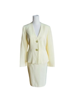 

LE SUIT Женская желтая юбка-карандаш на молнии выше колена для работы на работе, Желтый