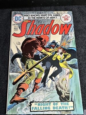 THE SHADOW #9 Night of the Falling Death Joe Kubert (1974) DC Comics VF