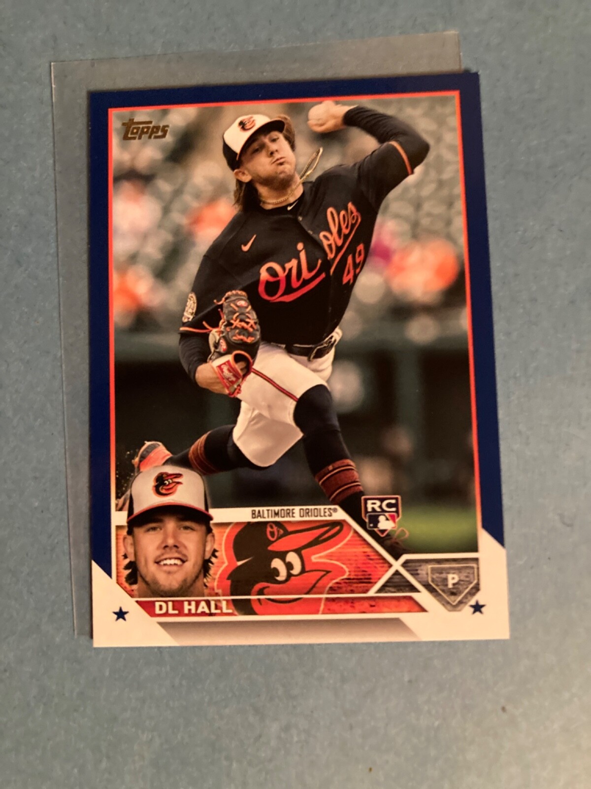 2023 Topps (S2) DL Hall #547 Rookie Card Blue Border