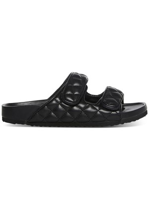

MADDEN GIRL Женские черные сандалии Bria с круглым носком на танкетке Slip On Slide 7,5 м MADDEN GIRL, Черный, BRIA02J1