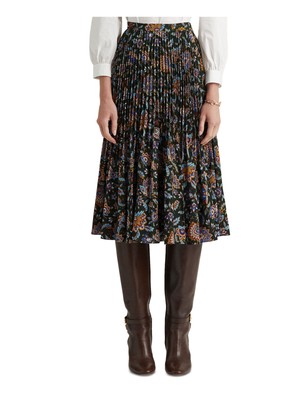 

Женская зеленая юбка до колена на молнии с подкладкой RALPH LAUREN Wear To Work, Зеленый