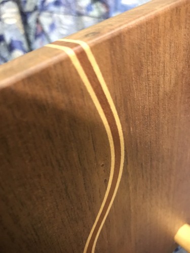 HAND CRARTED~ EXTENDABLE WOOD BOOK SHELF ~ INLAY ~ GREAT  