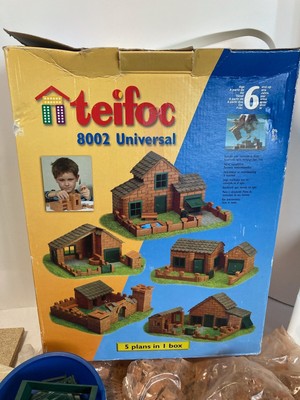 Teifoc Construction Building Playset Real Bricks & Cement Real Sand From SPAIN 