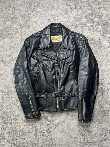 Vtg 80s 90s Schott Perfecto 116W Motorcycle Jacket Three 3 Vtg 80s 90s Schott Perfecto 116W Motorcycle Jacket Three 3