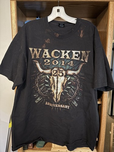 Wacken 2014 25th Anniversary XXL T-Shirt 31.07-02.08 Schadel