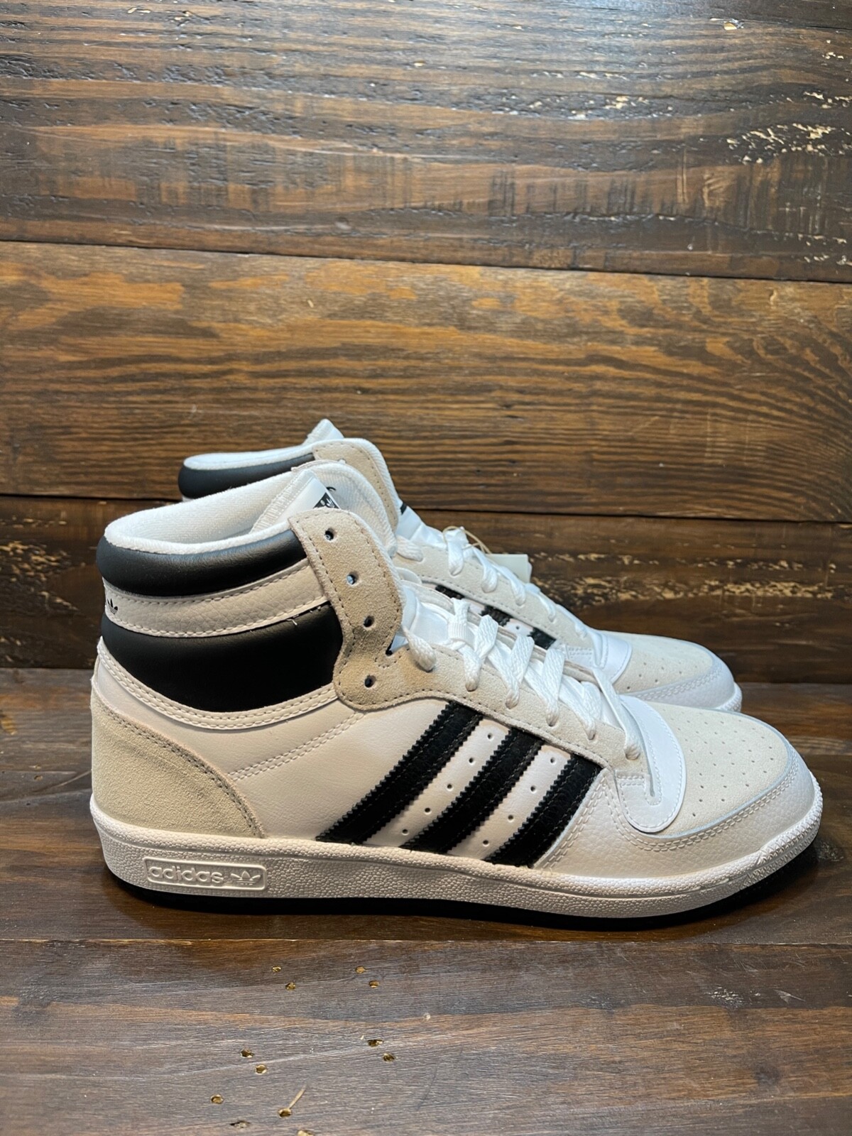 Adidas Men's Top Ten RB Hi 3-Stripe Shoes White Black GX0741 Adidas Men's Top Ten RB Hi 3-Stripe Shoes White Black GX0741
