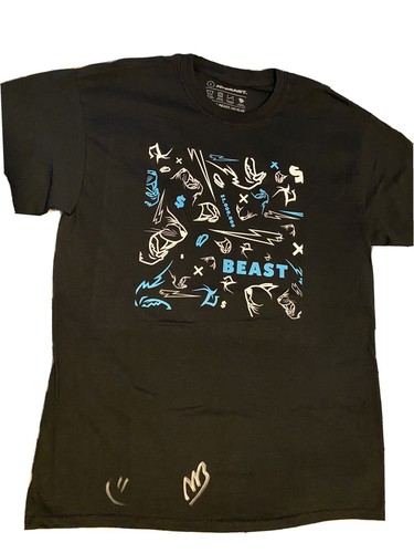 Pre-owned The Limited Mr Beast Limited Edition Signed T-shirt In Black