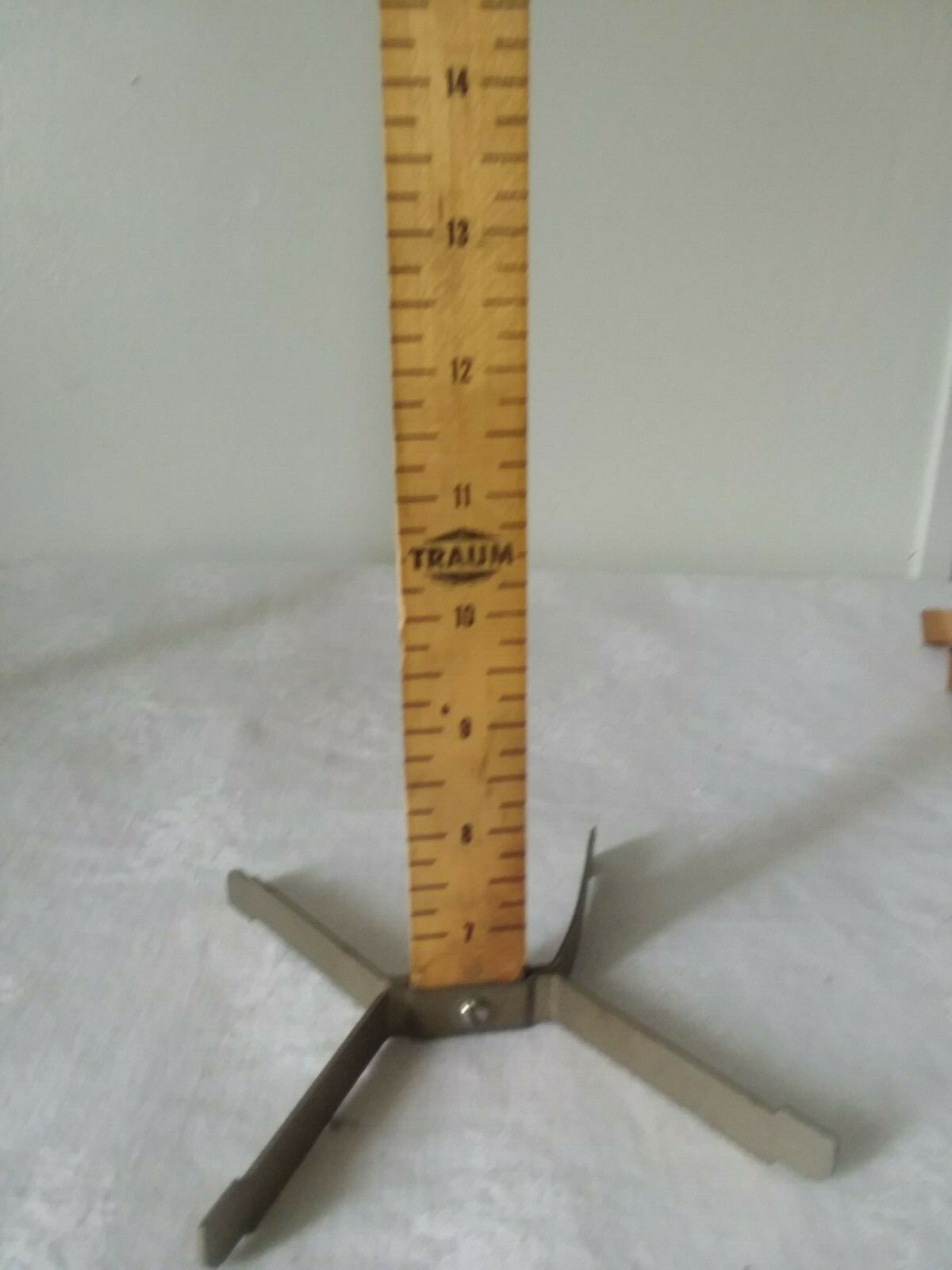 Vintage David Traum Skirt Hem Wood Ruler Marker Sewing Tool Tailor Seamstress