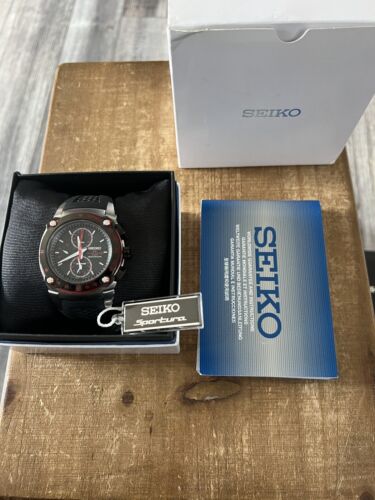 Seiko Men's Watches Sportura Alarm Chronograph Honda Racing