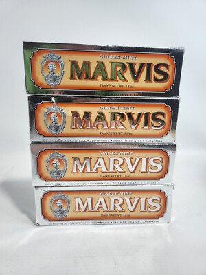 (Lot of 4) Marvis Ginger Mint 75ml 3.8oz