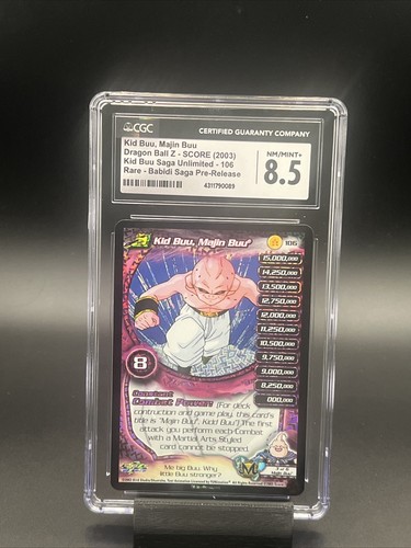 Kid Buu, Majin Buy Lv 5 Foil CGC 8.5 Near Mint Score Z Kid