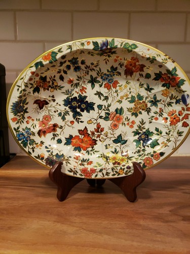 Vintage Daher Decorated Ware 11101 England Tin Oval Tray